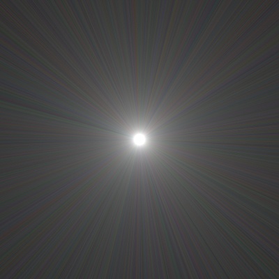 Light traced point light fluence